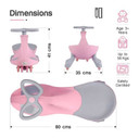 R for Rabbit Iya Iya Ace Swing Car In Pink SCIIAP3
