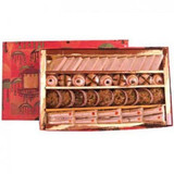 Sweets Mithai - Assorted Kaju Mithai Box from Angan - Diamond Large - 41C - Send gifts to Nepal