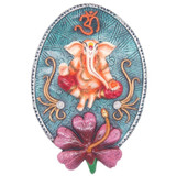 Om Lord Ganesh Wall Hanging Decor - 10" Tall