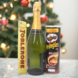 Sparkling Wine, Toblerone Chocolate and Crisps Festive Combo