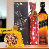 JW Black Label 1000ml and Red Wine with Dry Nuts Pouch