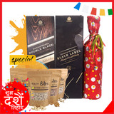 JW Black and Double Black Whisky, Red Wine & Nature Dry Nuts Fresh Pouch