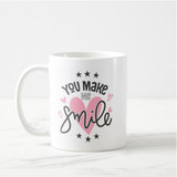 You Make Me Smile Printed Cushion And Coffee Mug