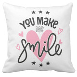 You Make Me Smile Printed Cushion And Coffee Mug