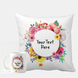 Custom Printed Cushion And Coffee Mug
