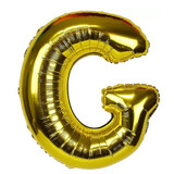 Foil Balloon Alphabet "G" - Bright Golden