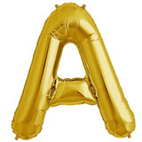 Foil Balloon Alphabet "A" - Bright Golden
