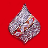 Shining White Stone Studded Finger Ring