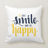 Just Smile & Be Happy Printed Cushion and Coffee Mug