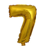 Foil Balloon Number "7" - Golden