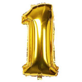 Foil Balloon Number "1" - Gold