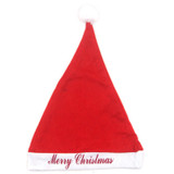 "Merry Christmas" Printed Santa Cap (19 Inch)