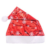 Metallic Red Christmas Santa Cap