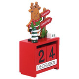 Seasons Greetings Perpetual Wooden Table Calendar For Christmas Decorations