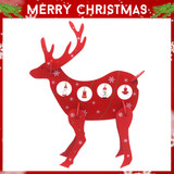 Attractive Wooden Reindeer Showpiece with Decoration