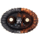 Decorative Antique Candle Holder On Oval Tray