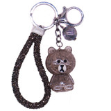Teddy Bear Design Beautiful Key-ring (Gray)