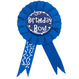 Birthday Boy Reward Ribbon Badge - Dark Blue