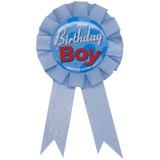 Birthday Boy Reward Ribbon Badge - Blue