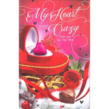 My Heart Is Just Crazy For You - Greeting Card