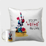 Best Mom Printed Mug & Cushion