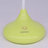 Table Top Rechargeable LED Lamp with Fan- Light Green