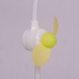 Table Top Rechargeable LED Lamp with Fan- Light Green