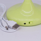Table Top Rechargeable LED Lamp with Fan- Light Green