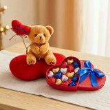 Gourmet Chocolate Box with Cute Teddy Gift Set