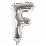 Foil Balloon Alphabet "F" - Silver
