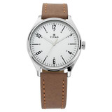 Titan Silver Dial Analog Men Watch - 1802SL01