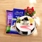 Cadbury-Lindt Chocolates, Cake and Flowers Treats