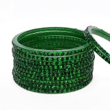 Green Bangles With Mehendi & Soan Papdi