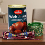 Gulab Jamun With Green Bangles & Mehendi