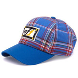 Check Design Cap For Kids - Blue