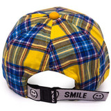 Check Design Cap For Kids - Yellow