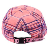 Check Design Cap For Kids - Pink