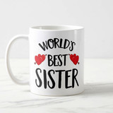"World's Best Sister" Printed Cushion & Mug