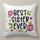 "Best Sister Ever" Printed Cushion & Mug