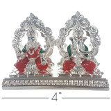 Silver Wax Ganesh Ji, Laxmi Ji Statue