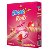 Chocofun Rolls (Strawberry) 100g Chocofun Rolls (Strawberry) 100g