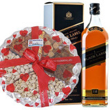 JW Black Label and Dry Nuts Tray
