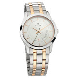 Titan Silver Dial Analog Watch For Men's - 1823KM01