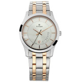 Titan Silver Dial Analog Watch For Men's - 1823KM01