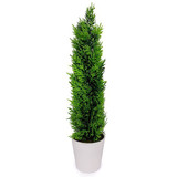 Artificial Cyprus Plant In White Vase Artificial Cyprus Plant In White Vase