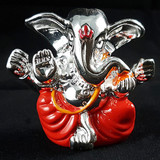 Beautiful Silver Ganesh Ji Statue 2.2''