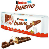 Kinder Bueno Milk and Hazelnuts (8 Twin Bars)