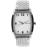 Sonata White Dial Stainless Steel Strap Watch For Men - 7080SM01