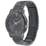 Sonata Black Dial Metal Strap Watch For Men - 77031KM03