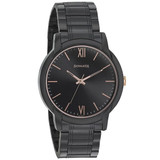 Sonata Black Dial Metal Strap Watch For Men - 77031KM03
